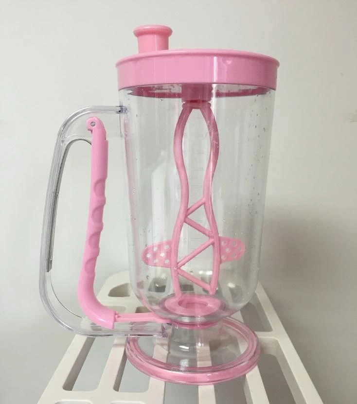 Pratik Ölçekli Kolay Pankek Kek Krep Akıtma Yapma Makinesi Karıştırıcı