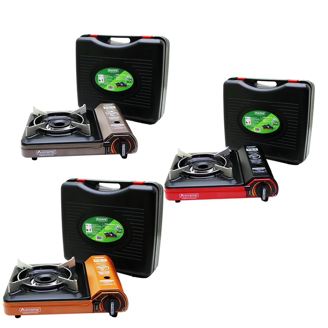 PRO PORTATİF KAMP OCAK PLS.ÇANTALI - GAZ STOP EMN.- RÜZGARLIK