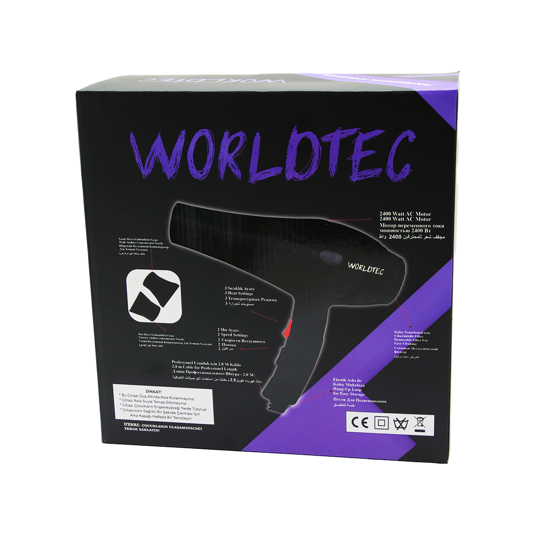 Pro Professıonal Saç Kurutma - Fön Makinesi 2500W Turbo Wt-5500
