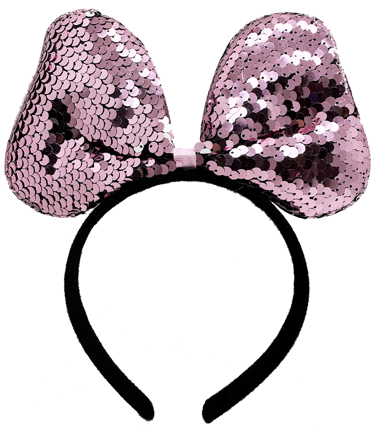 Корона для вечеринки с бантом, меняющим цвет, розового и серебристого цветов, 20x16 см (4620)