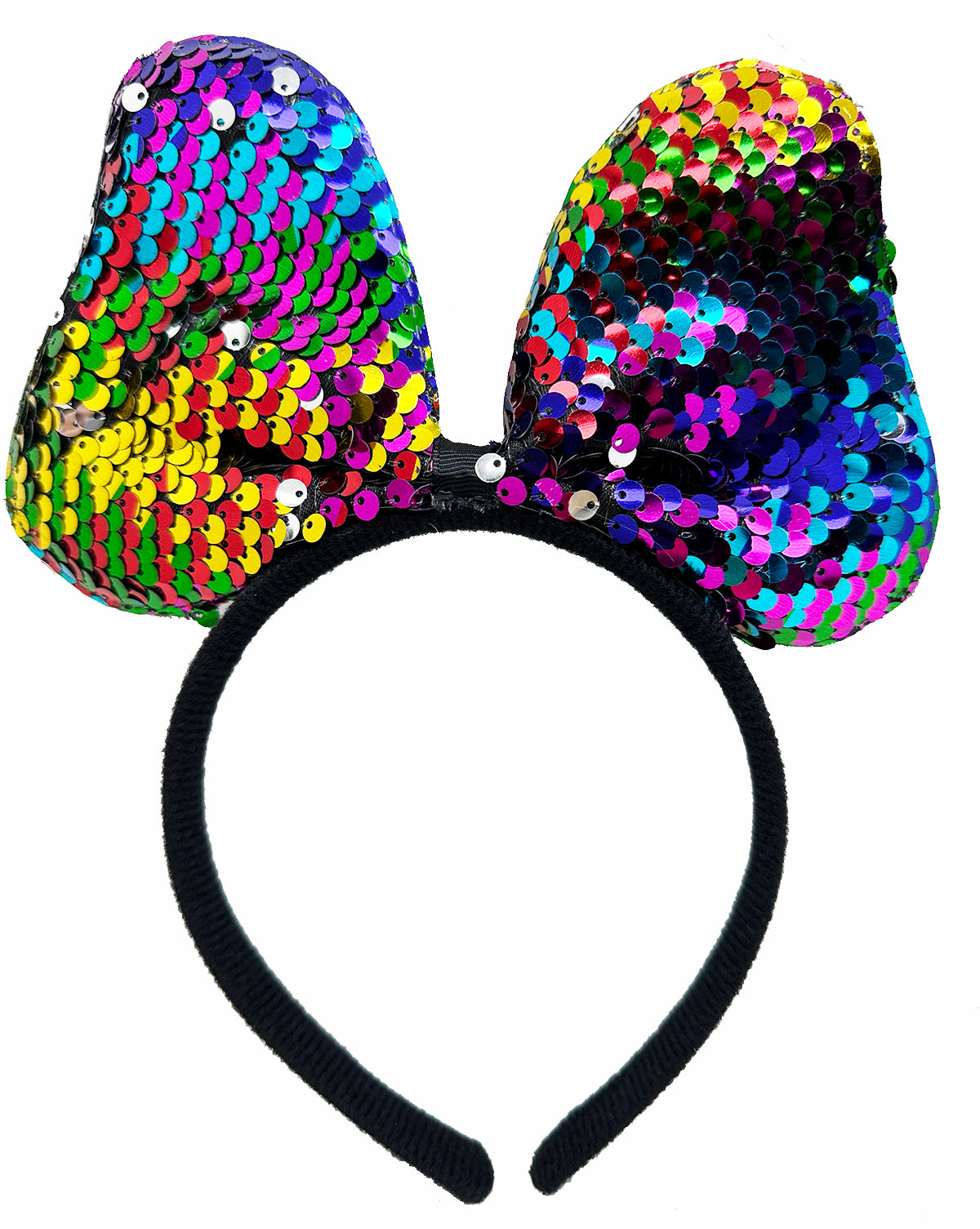 Корона для вечеринки с бантом, меняющим цвет, серебристого цвета, 20x16 см (4620)