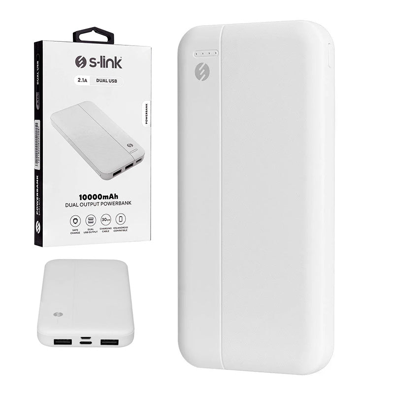 S-Lınk Ip-G10N Beyaz Mıcro+Type C Girişli 10000 Mah Taşınabilir Şarj Cihazı Powerbank