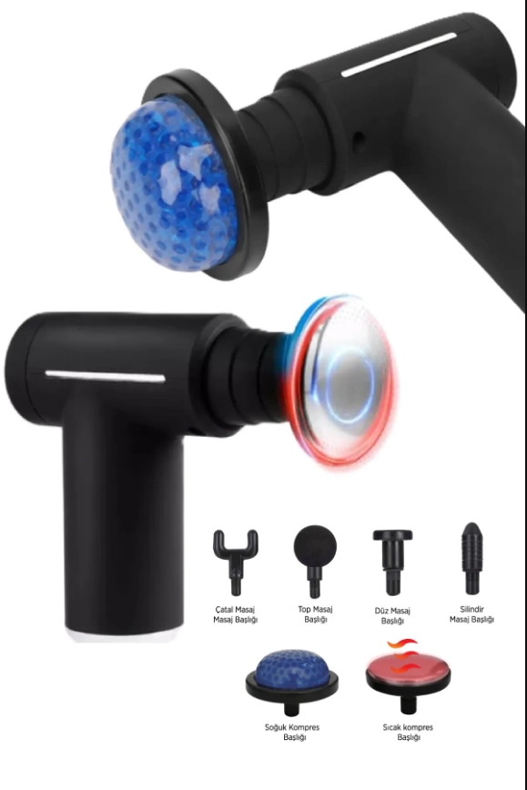 Sıcak Ve Soğuk Terapili Masaj Sı - Şarjlı Isıtmalı Masaj Cihazı - Sporcu Masaj Aleti