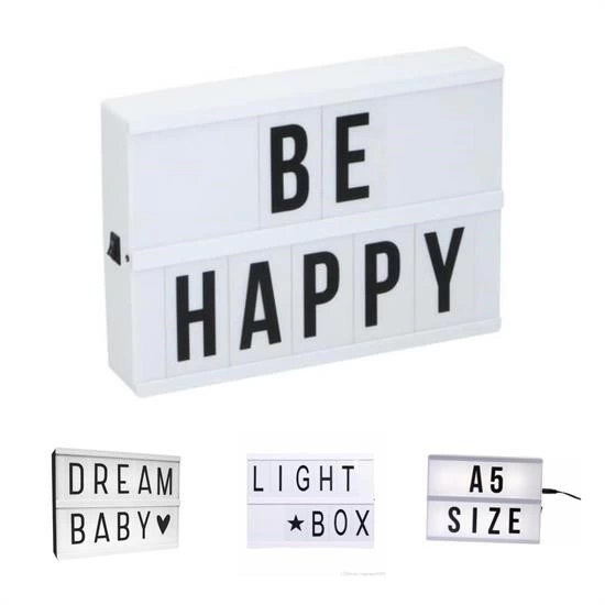 Sinematik Lightbox Dekorasyon Aydınlatma Aksesuarları
