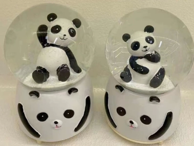 Siyah-beyaz Panda Kar Küresi Büyük Boy