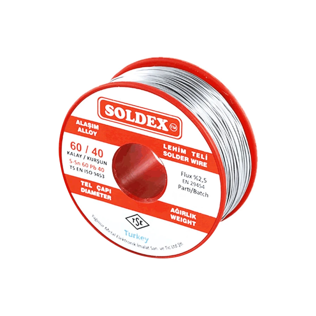 Soldex 0.50Mm 200 Gram İnce Lehim Sn60 Pb40
