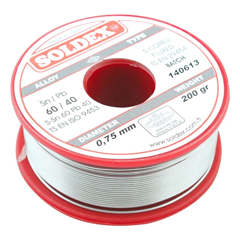 Soldex 0.75Mm 200 Gram İnce Lehim Sn60 Pb40