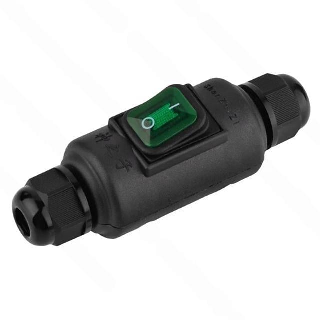 Su Geçirmez Siyah Kablo Switch 4 Pin