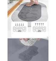 Süper Su Emici Kaymaz Tabanlı Banyo Paspası