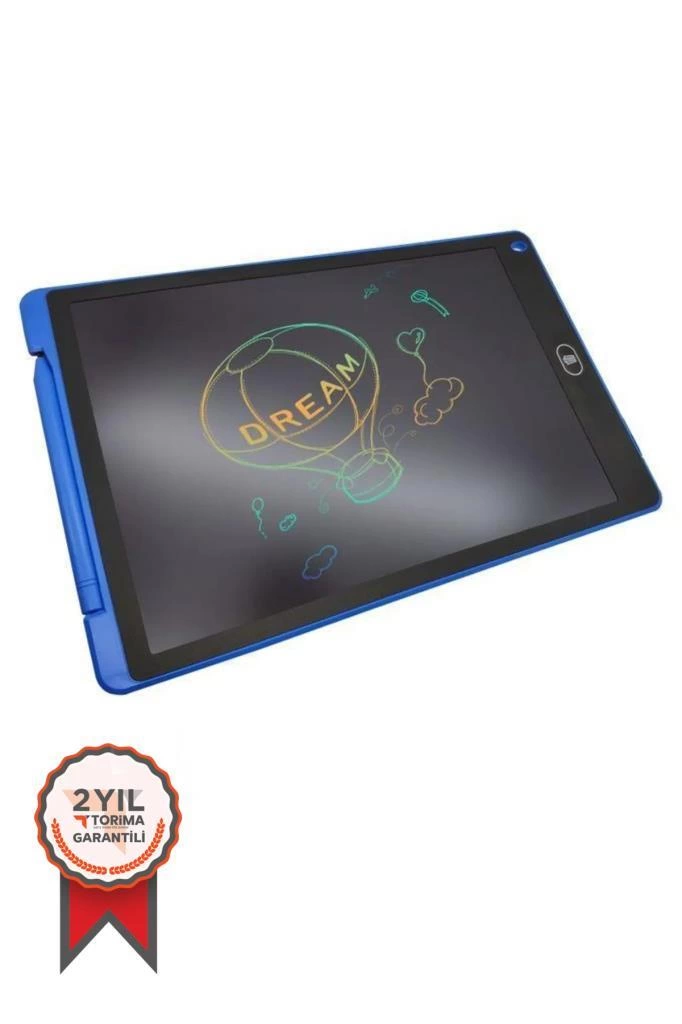 T12 Mavi Writing Tablet Lcd 12 Inç Dijital Kalemli Çizim Yazı Tahtası