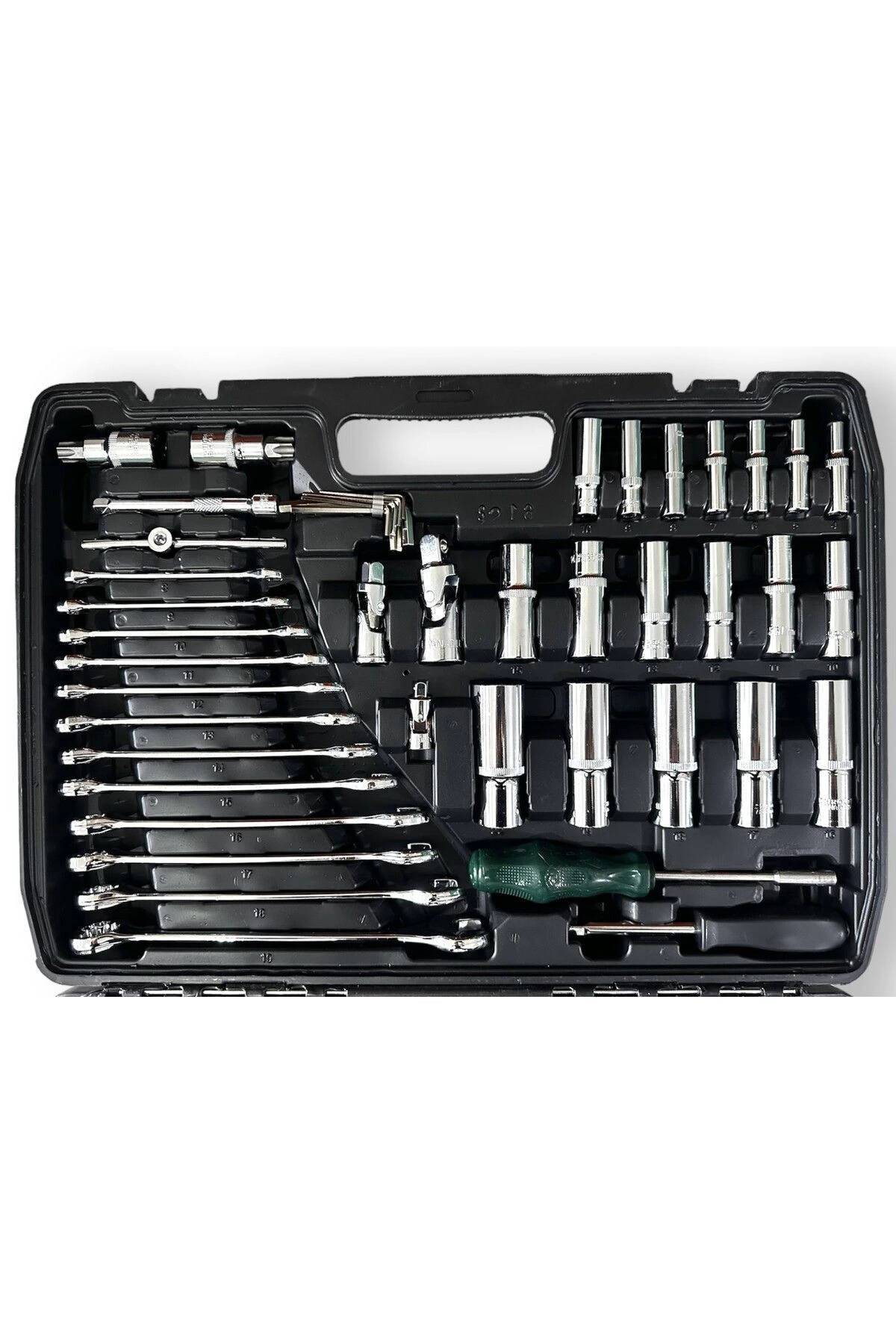 Tam Profesiyonel Germany 72 Diş Eğik Cırcır 216 Parça Lokma Takımı Oto Tamirci Tam Set 1/2-3/8-1/4