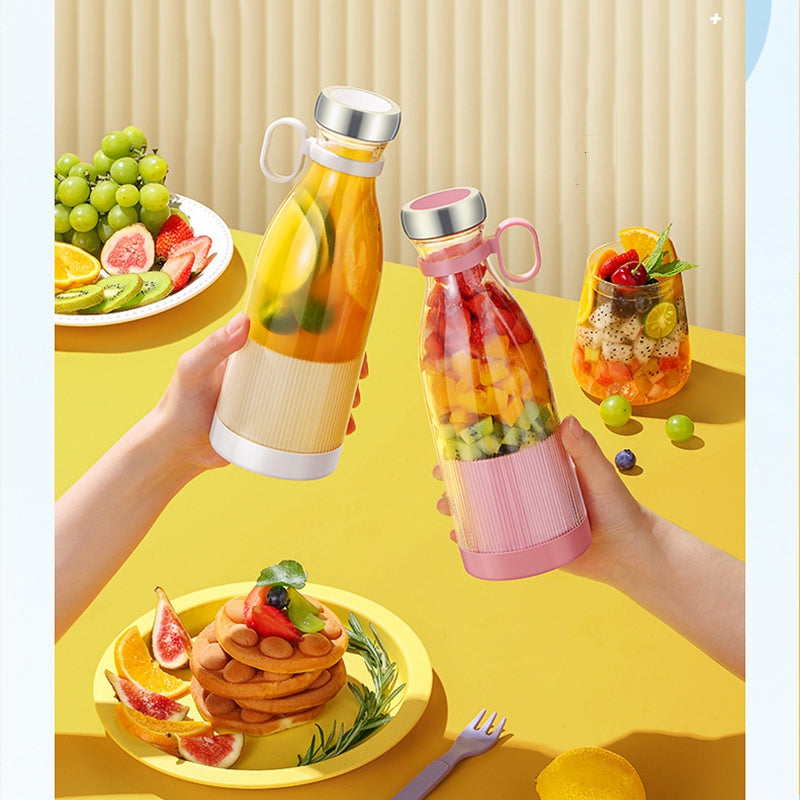 Taşınabilir Blender, Taşınabilir Mini Hızlı Blender 350Ml Meyve Sıkacağı Kupası, Kablosuz Şarjlı, Smoothie Milkshake Suyu Bebek Maması İçin 4 Bıçaklı (4620)