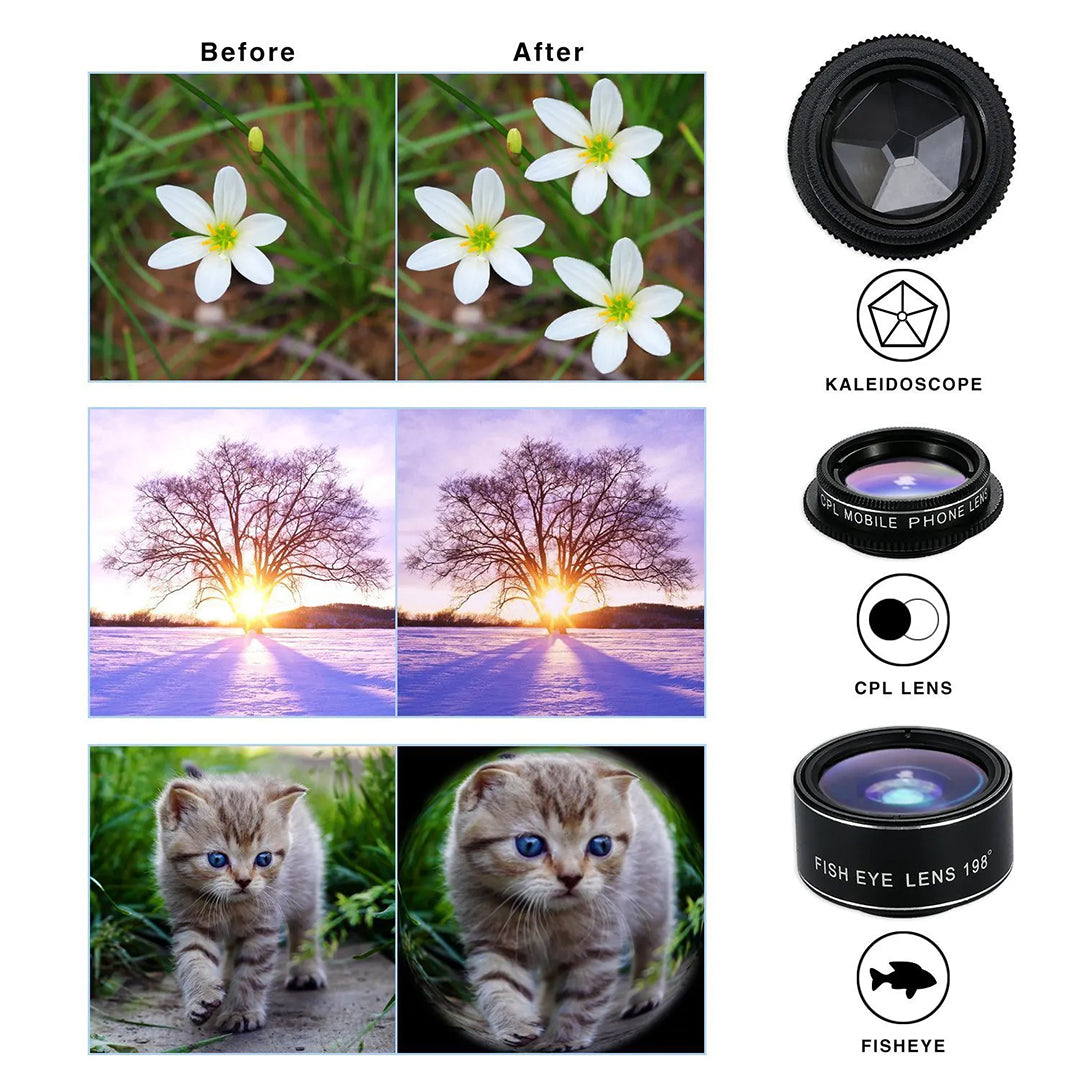 TELEFON KAMERA 6LI SET LENS KİTİ