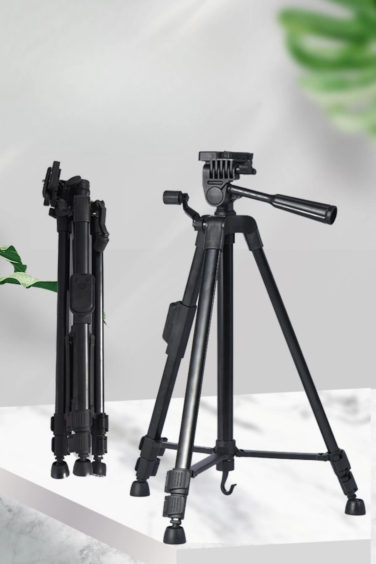 Telefon ve Fotoğraf Makinası Takılabilen Bluetooth Kumandalı 146 cm Tripod