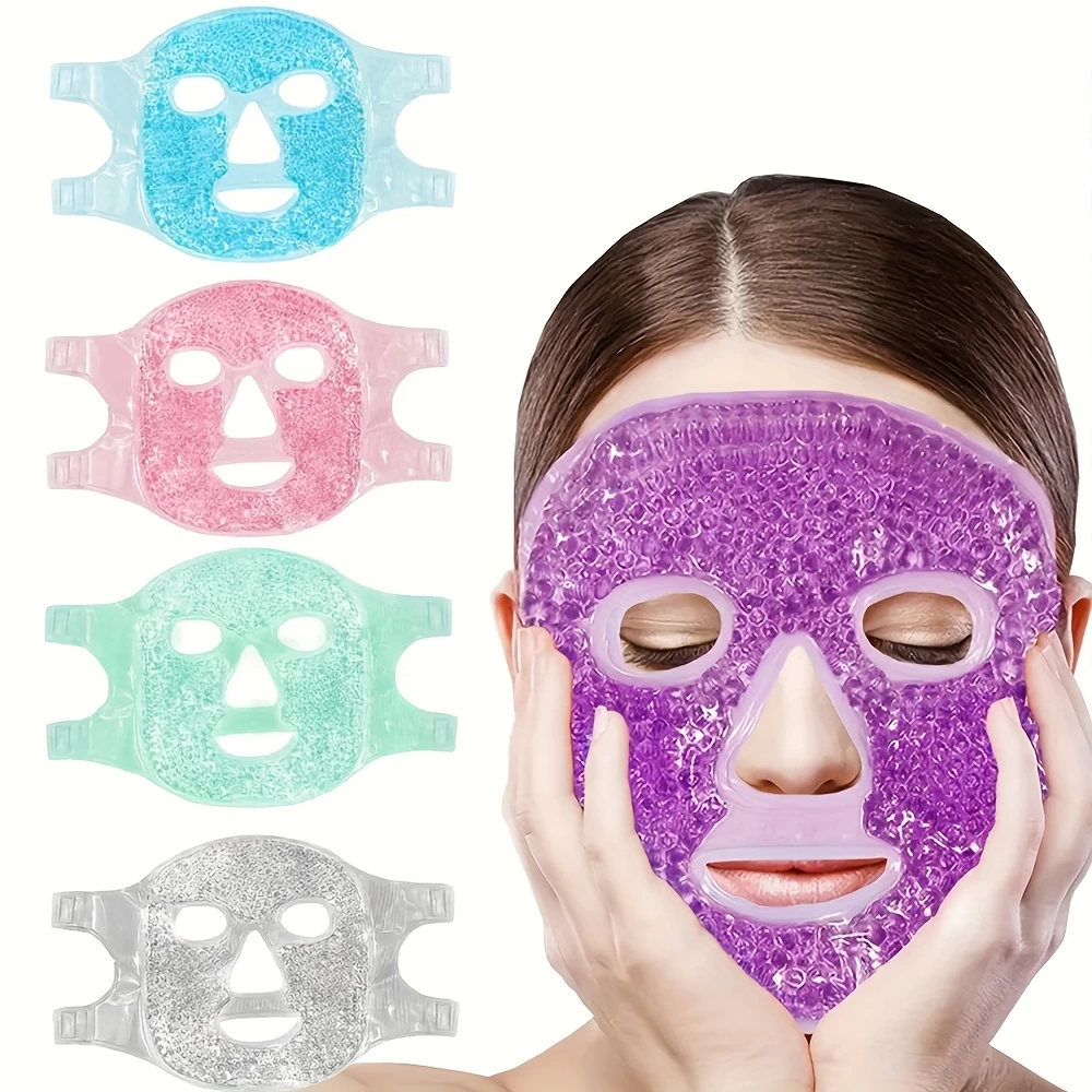 Terapi Jel Yüz Maskesi Soğuk Ve Sıcak Boncuklu Ayarlanabilir Maske