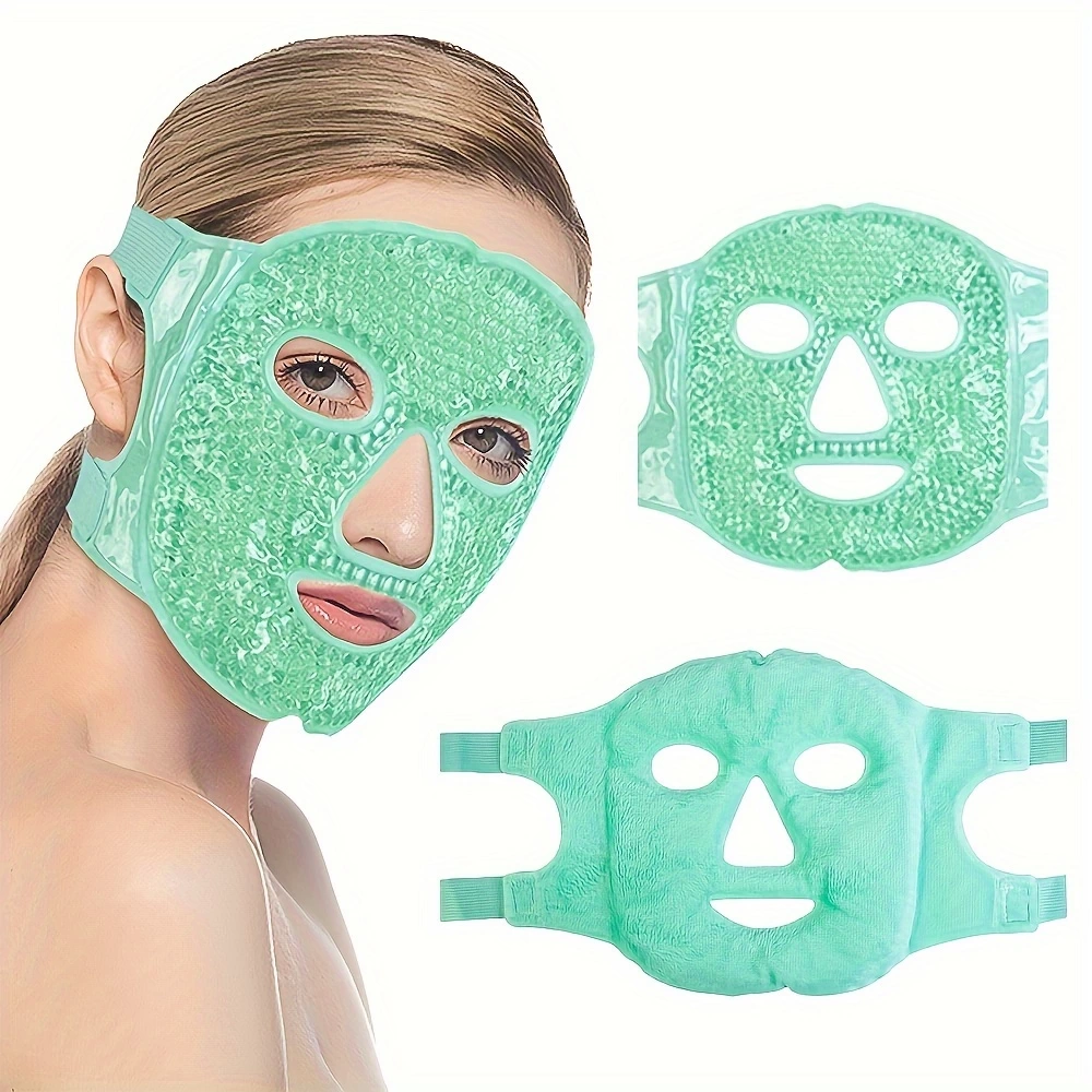Terapi Jel Yüz Maskesi Soğuk Ve Sıcak Boncuklu Ayarlanabilir Maske