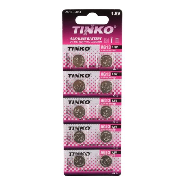 Tinko C-1106A AG13 LR44 A76 1.5 Volt Alkalin Düğme Pil
