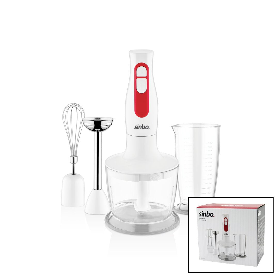 TURBO EL BLENDER SETİ DOĞRAYICI- MİKSER- BLENDER 2 KADEME HIZ 600ML HAZNE - 700ML ÖLÇÜ KABI SHB-310