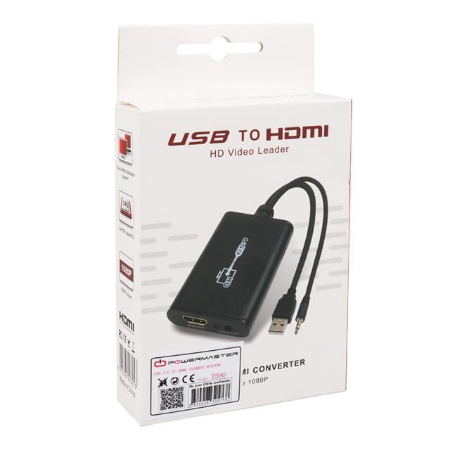 USB 3.0 TO HDMI Görüntü Çevirici Adaptör Audio Ses Çıkışlı 40Cm Kablo