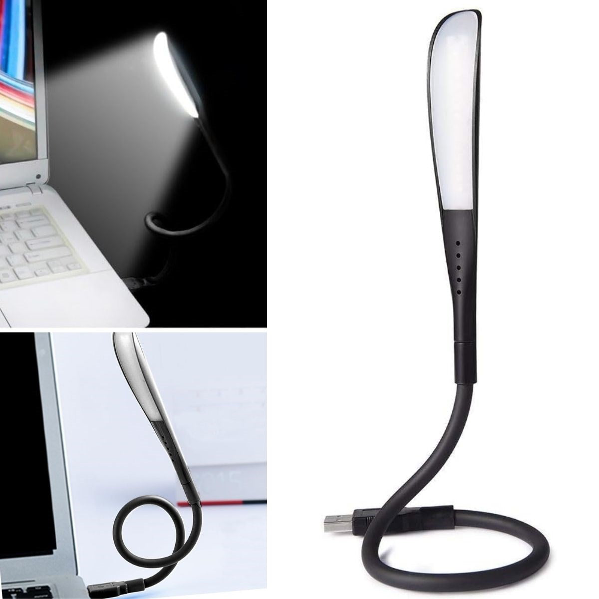 USB Girişli 14 Ledli 3 Kademeli Dokunmatik Masa/Kitap Okuma Lambası Ledi Siyah