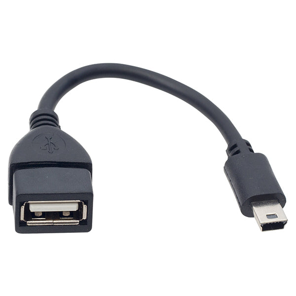 Usb mini 5p otg data kablosu 15 cm