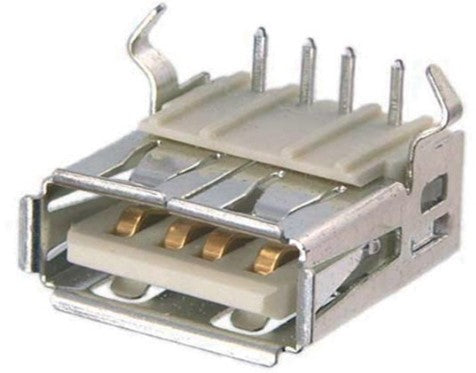 Корпус USB, тип A, 90°, гнездо