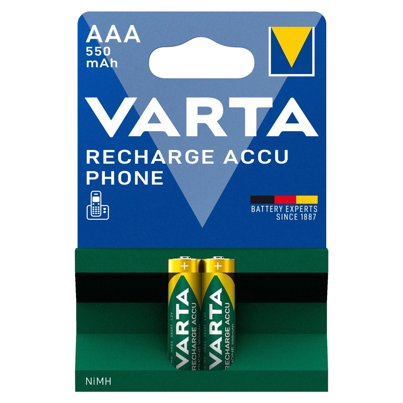Varta Nı-Mh 1.2 Volt - 550 Mah Hr03 Aaa Şarjlı 2Li İnce Kalem Pil