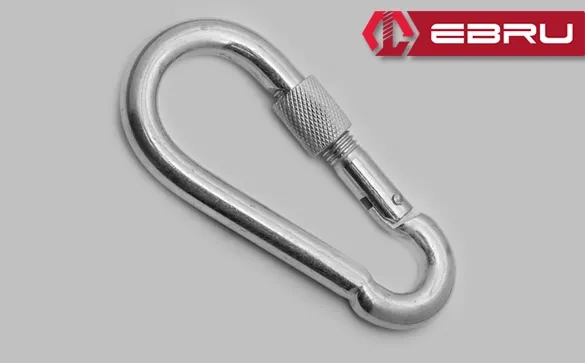 Vidalı Karabina, Kanca, Çengel 11mm - 10 Adet