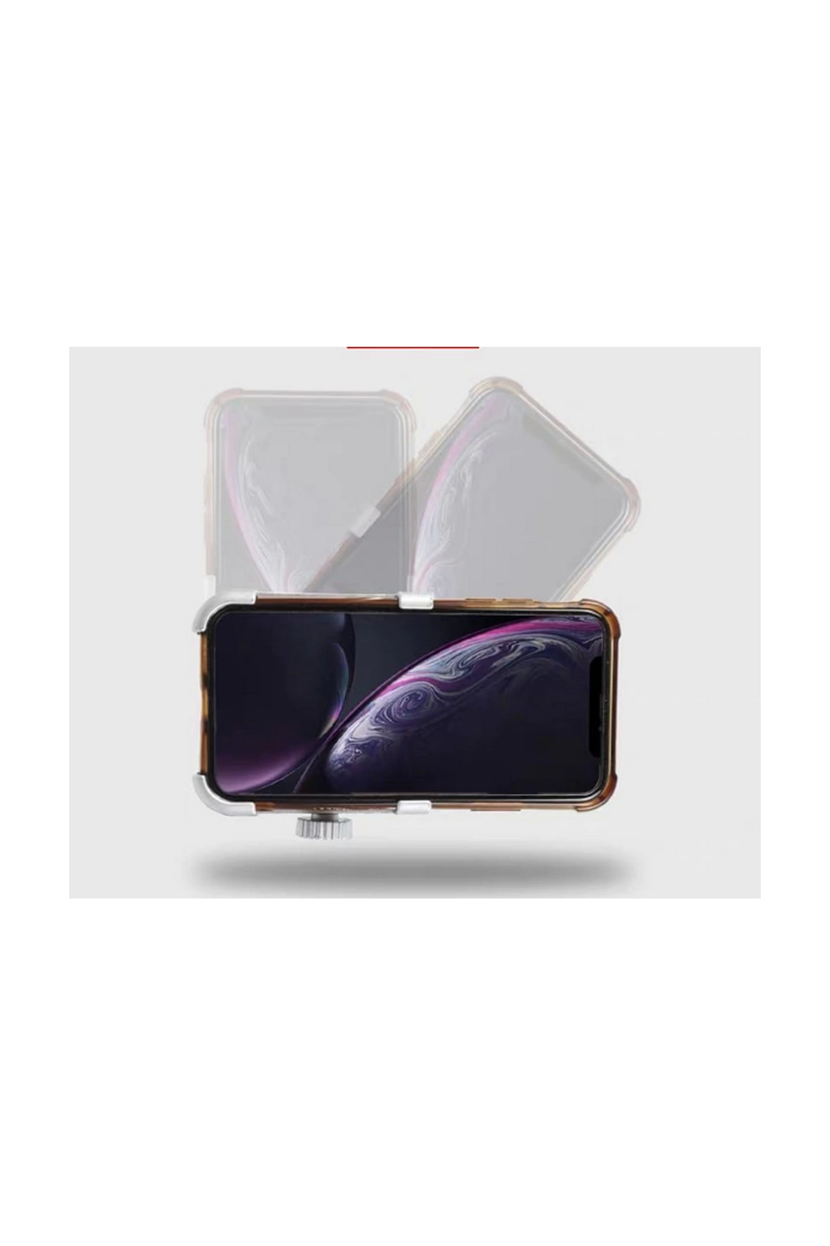 Alüminyum Gövdeli Metal Gidon Bağlantılı Motosiklet Telefon Tutucu 7 İnç Xl