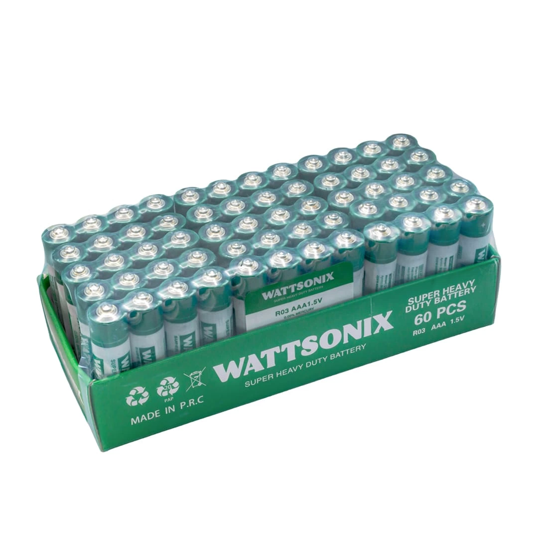 Wattsonıx R03 Aaa İnce Kalem Pil 60Lı Paket Kumanda Pili