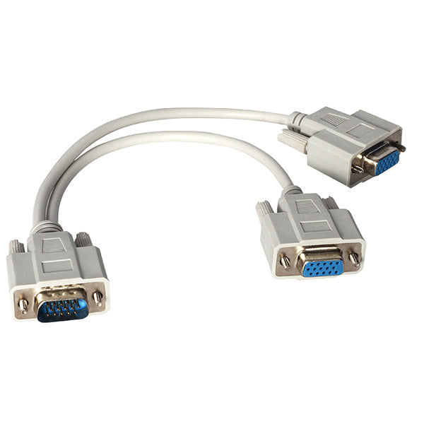 X Vga Erkek / 2 X Vga Dişi 30 Cm Vga Çatal Kablo * Platoon Pl-7275