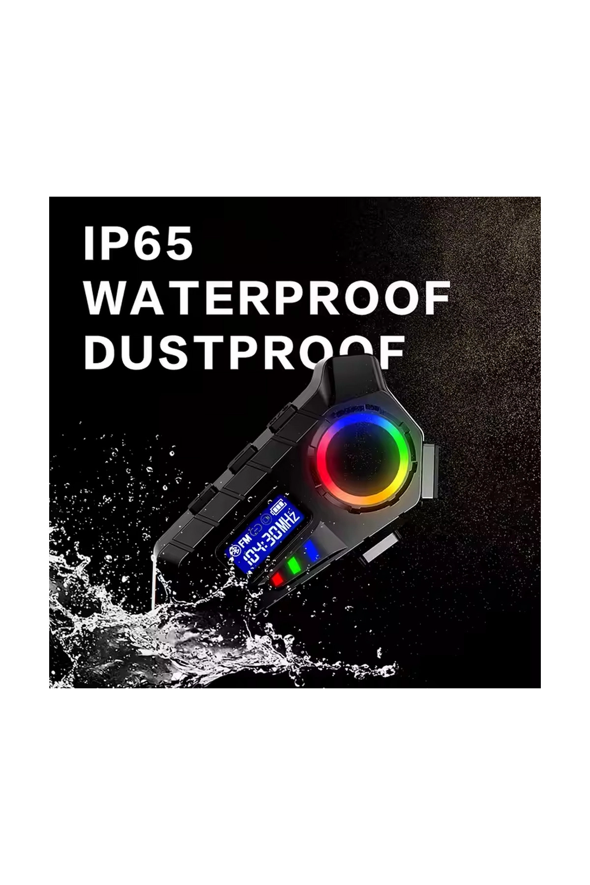 Y30 Kask Kulaklık Bluetooth Motosiklet Kulaklık Rgb Radyolu Intercom