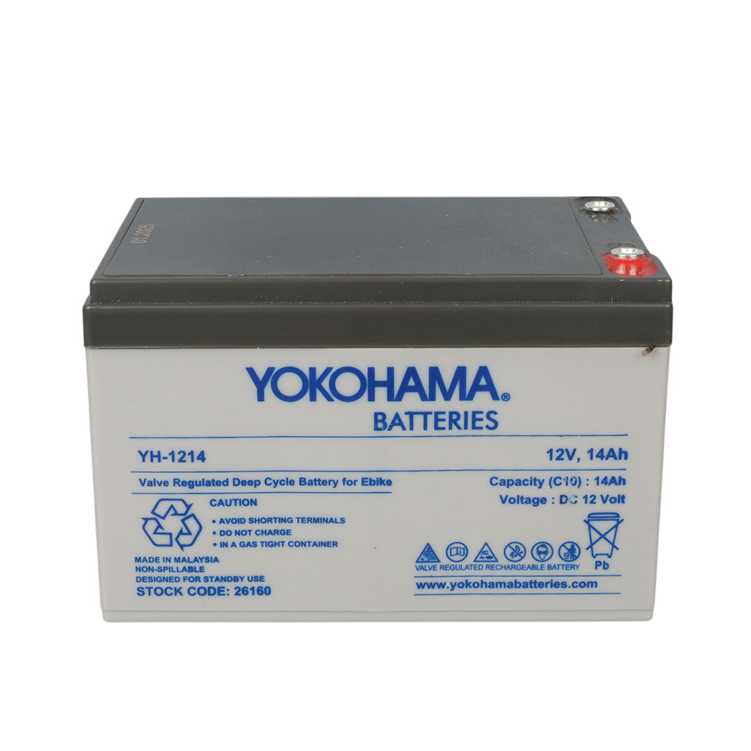 Аккумулятор для электровелосипеда Yokohama Yh-1214 12 Вольт - 14 Ампер 