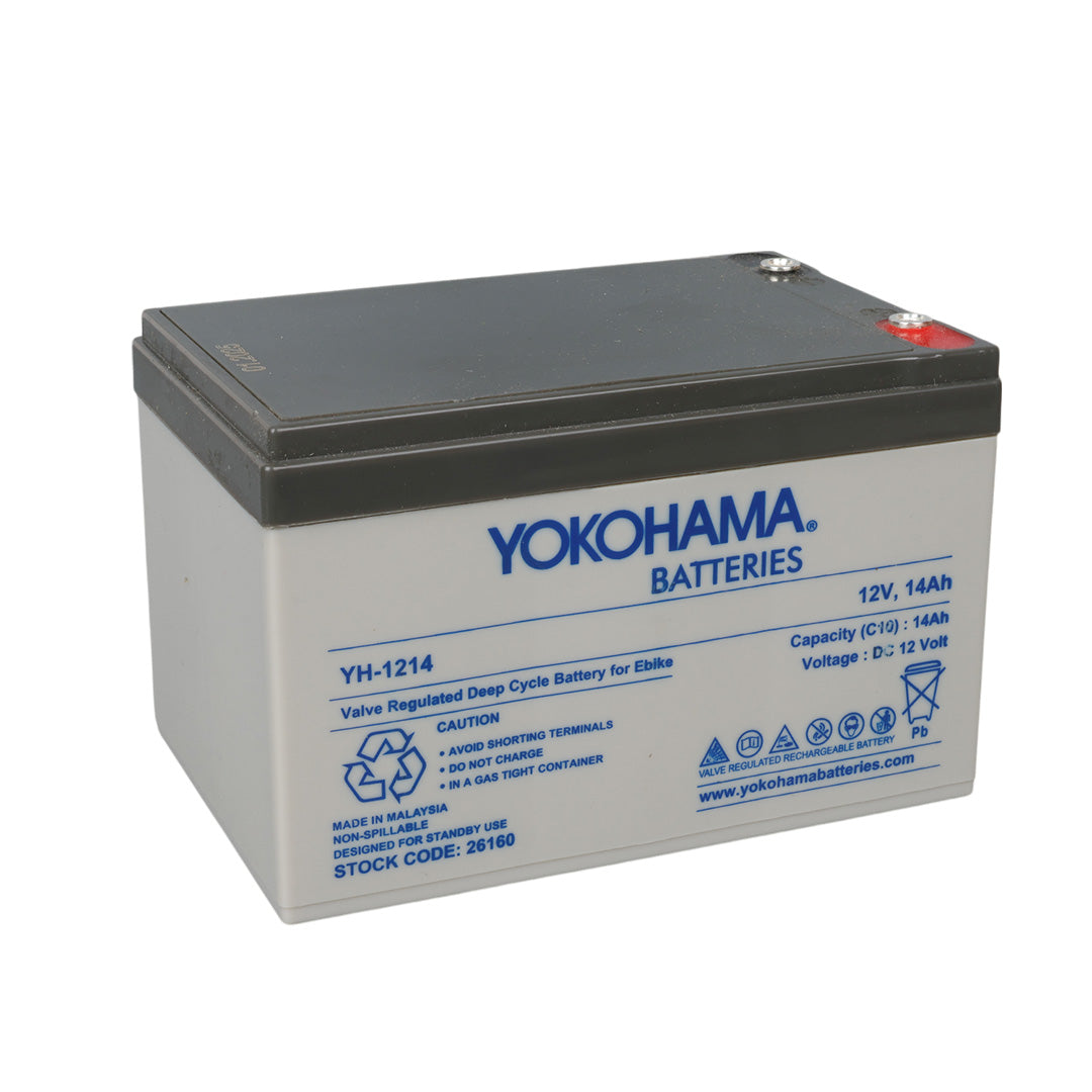 Аккумулятор для электровелосипеда Yokohama Yh-1214 12 Вольт - 14 Ампер 