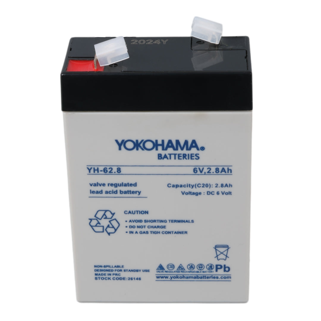 Аккумулятор Yokohama Yh-62.8 6 Вольт - 2,8 Ампер вертикальный 