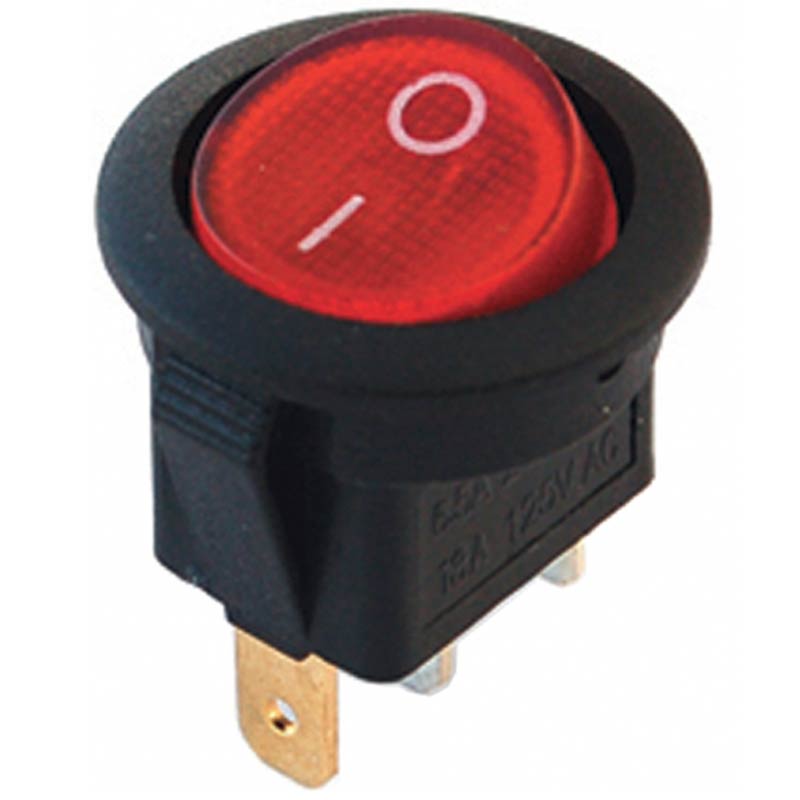 Yuvarlak Işıklı Anahtar  12 Volt (Ic-131A)