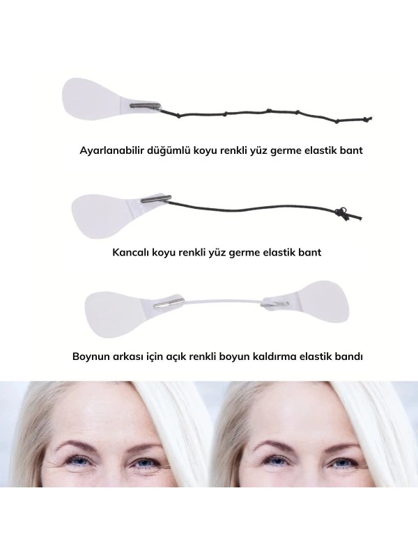 Yüz Kaş Göz Boyun Gerdirme Bantları Ve Lastikleri