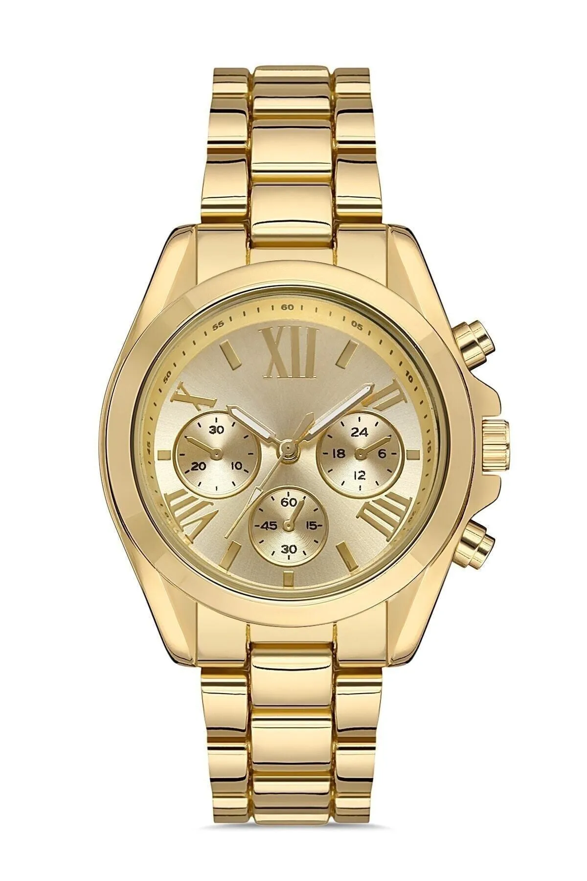 Zarif Ve Şık Özel Tasarım Roma Rakam Detaylı  Metal Bayan Kol Saati