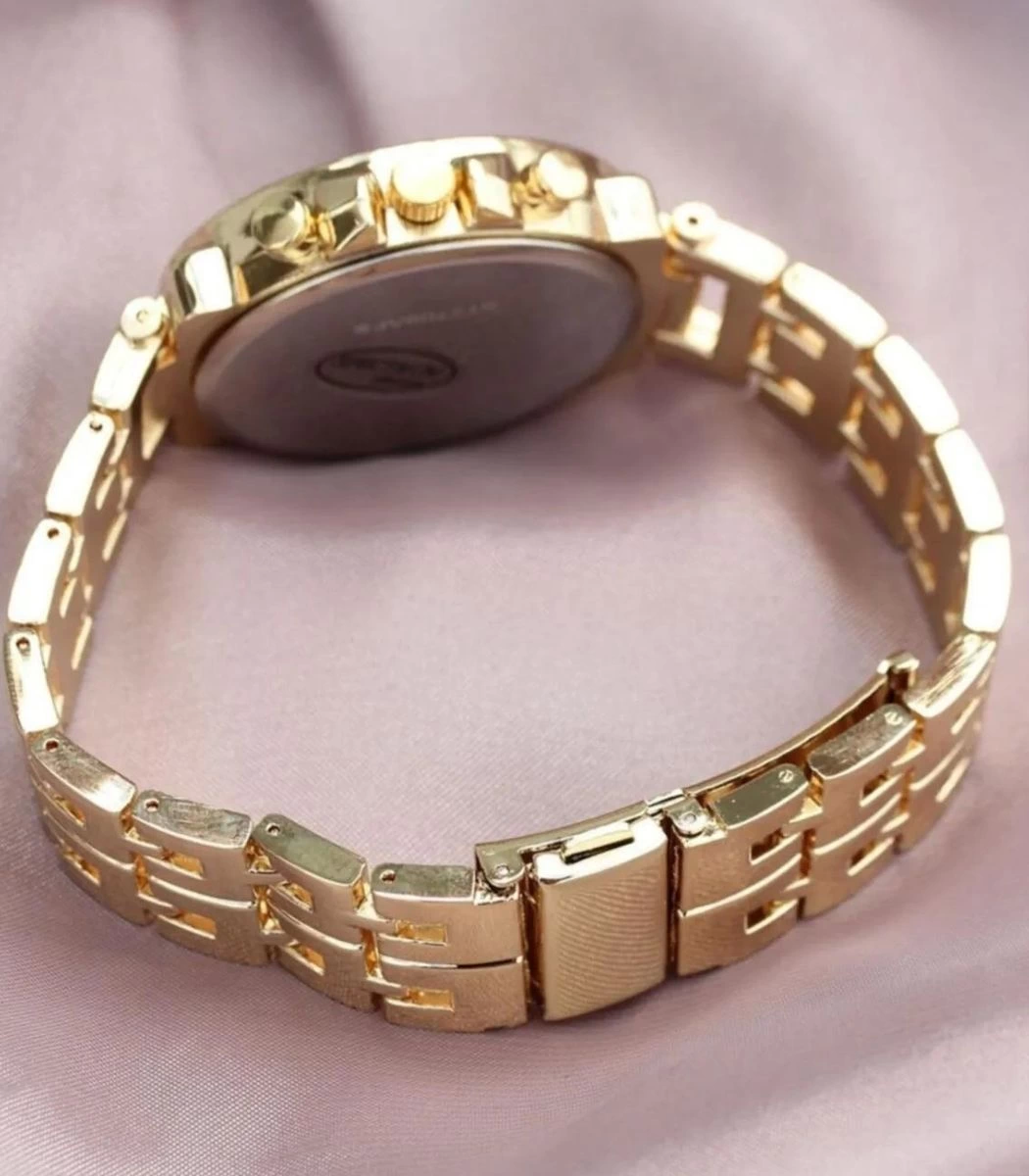 Zarif Ve Şık Özel Tasarım Zirkon Taşlı Metal Bayan Kol Saati