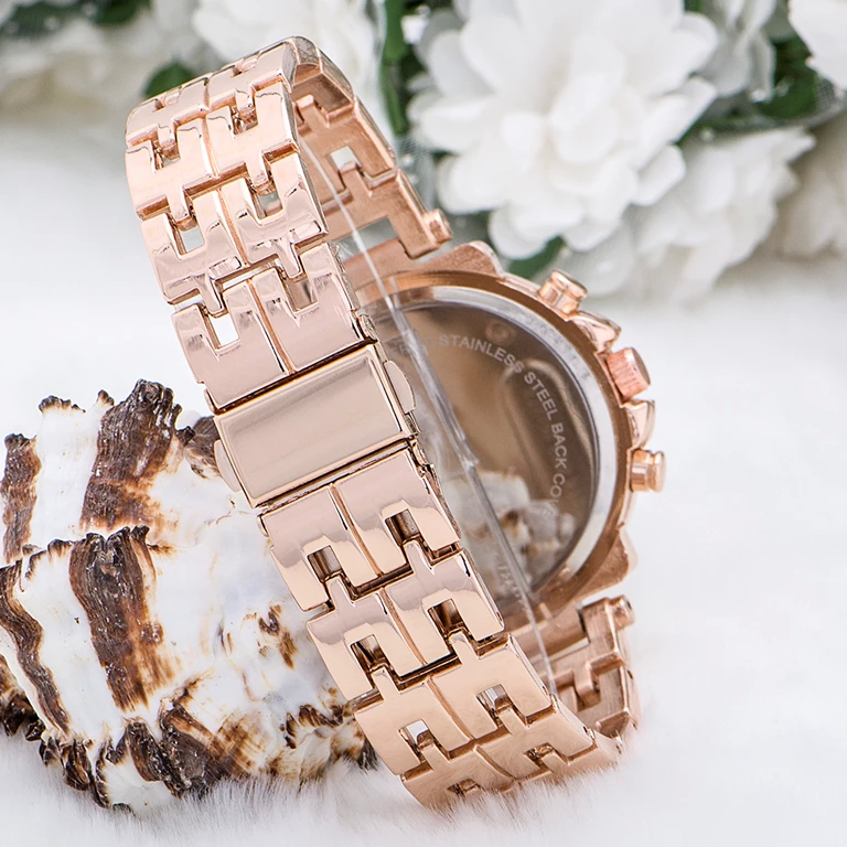 Zarif Ve Şık Özel Tasarım Zirkon Taşlı Metal Bayan Kol Saati